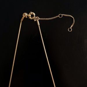 Madewell Jewelry - Madewell Necklace: Gold with Rhinestones Madewell Jewelry - Madewell Necklace: Gold with Rhinestones